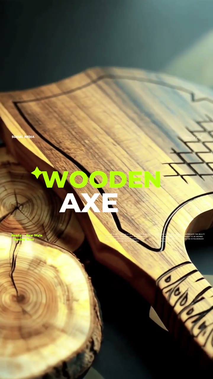 Wooden Axe Mahagoni-Unikat – Schneidebrett in Axtform, Video-Rundgang